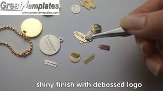 Custom  Metal Jewelry Tags
