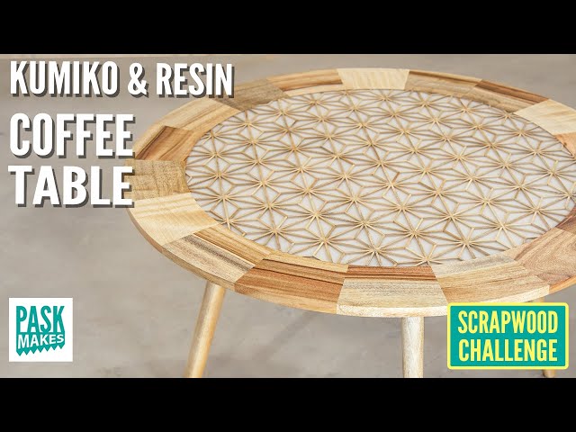 Making a Kumiko & Resin Coffee Table - Scrapwood Challenge ep39