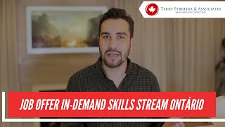 MOTORISTA DE CAMINHÃO no Canadá e OUTRAS OCUPAÇÕES | Job Offer In-Demand Skills Stream Ontario