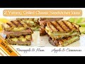2 Delicious Grilled Cheese Sandwiches