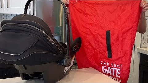 J L  Childress Gate Check Bag for Car Seats, Car Seat Travel Bag, Fits All Car Seats, Infant Carrier