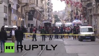 At least five people were killed and seven others injured in an explosion that rocked Istiklal Avenue in central Istanbul, according to local media that cited police sources.

Police cordoned off the 