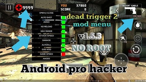 Dead trigger 2 mod menu v1.5.3 the latest version 100% works (NO ROOT)