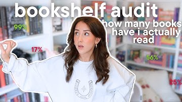 going through my shelves one by one...how many books have i *actually* read?📖 bookshelf audit!