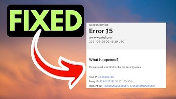 rror code 15 or 16 This request was blocked by the security rules Error on Windows 11 FIXED
