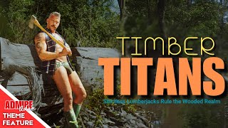 Timber Titans: Shirtless Lumberjacks Rule the Wooded Realm!