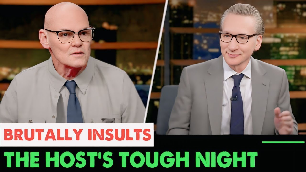 Билл Махер ТЕРЯЕТ СЕБЯ и резко завершает шоу после грубого оскорбления Джеймса Карвилла в прямом ...