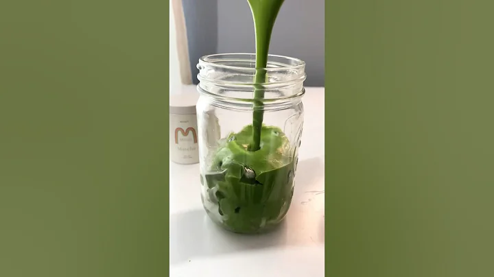 Vietnamese coffee style matcha latte #matchalatte