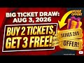 Big Ticket series 289 ⚡ Buy 2 tickets get 3 free