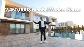 Touring 2,450,000$ Ultra Modern House in 4 Seasons Istanbul