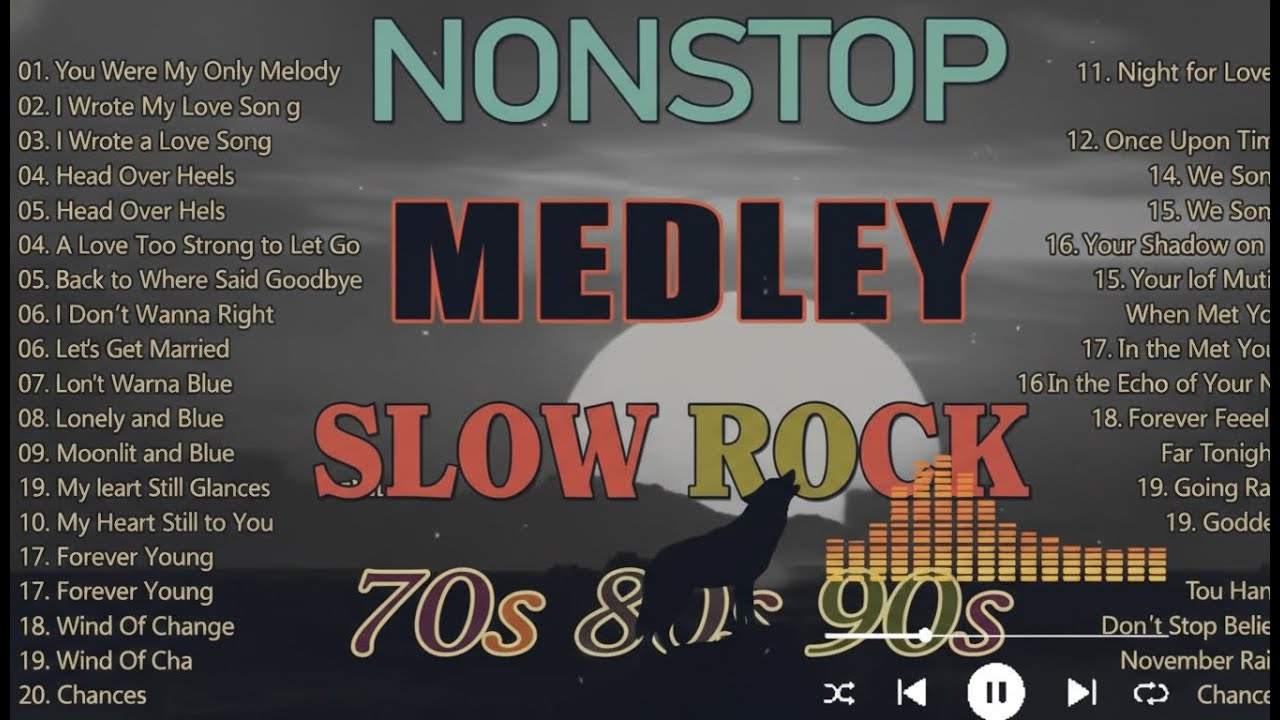 Nonstop Rock Ballads 💕 Ultimate Soft Rock Love Playlist 70s 80s 90s