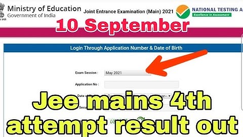 jee mains 4th attempt result 2021 | jee mains 4th attempt result | jee mains 4th jee mains result