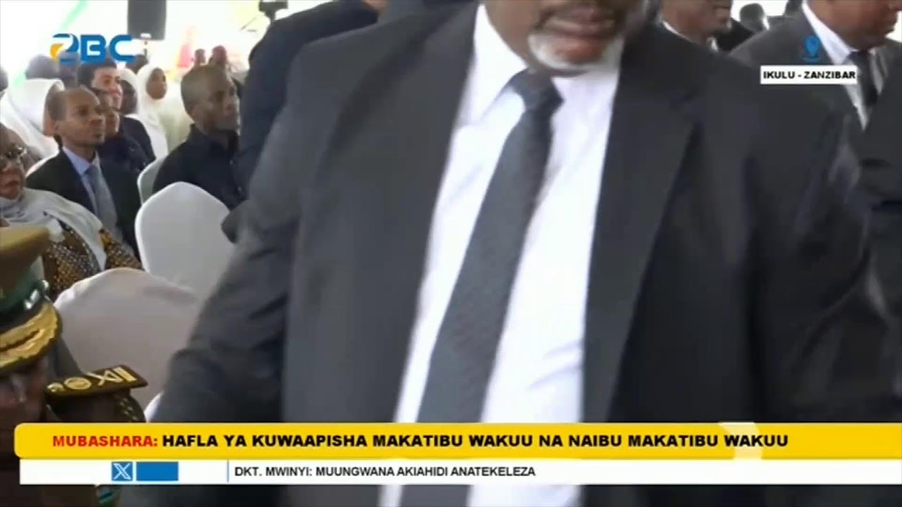 #LIVE: DR MWINYI AWAAPISHA MAKATIBU WAKUU ALIOWATEUWA