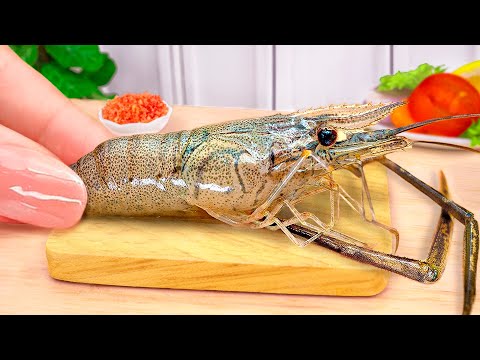 Yummy Miniature Shrimp Pizza Recipe Idea - Easy Seafood Cooking ASMR by Mini Yummy