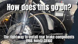 Motorcycle Restoration! Install the Rear Brake Cable, Brake Light Switch, and Pedal on a Honda CB160