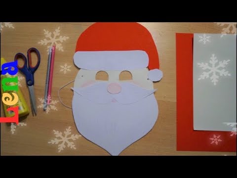 Video: How To Make A Mask Of Santa Claus