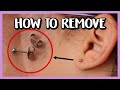HOW TO REMOVE PIERCING EARRINGS WITH BUTTERFLY BACKINGS + WHAT TO DO IF IT'S STUCK!