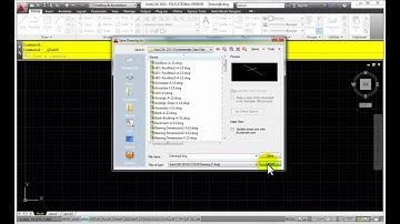 Opening and Saving AutoCAD Drawings