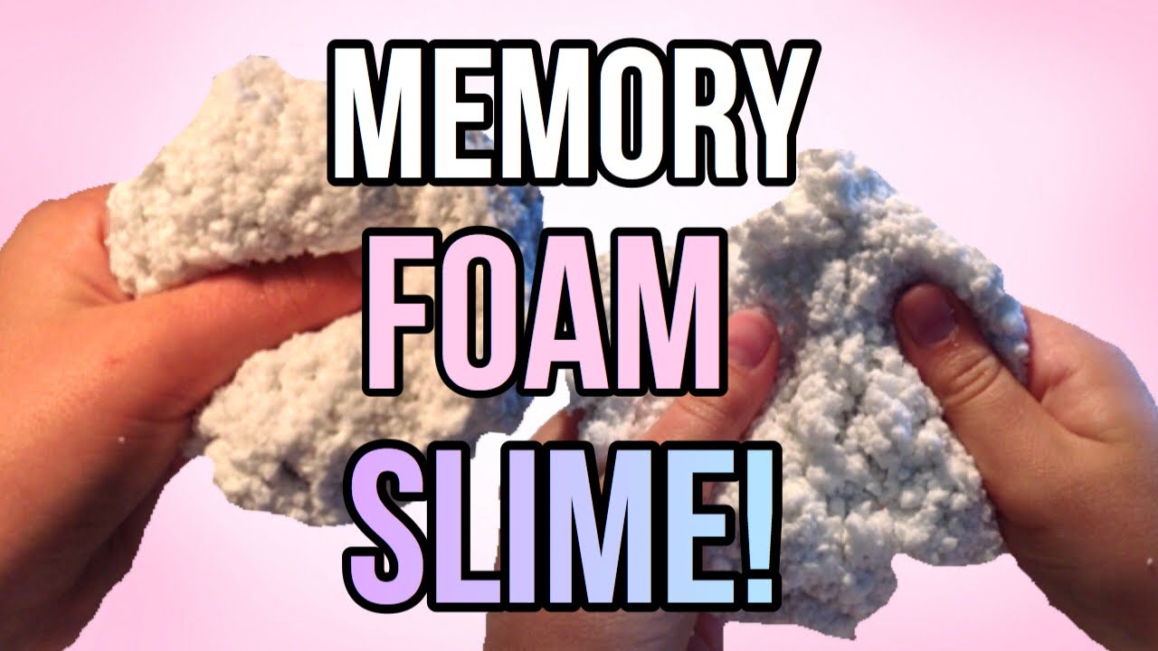 DIY MEMORY FOAM SLIME! How to make the BEST slime! YouTube