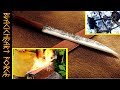 Leaf-Spring Forged into a VIKING SEAX; High-Speed Build (Backyard Blacksmithing)