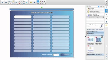 Group Choosers in Smart Notebook