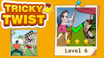 Tricky twist puzzle level 6 solution walkthrough