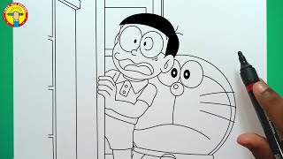 How to Draw Doraemon and Nobita - Step by Step screenshot 3