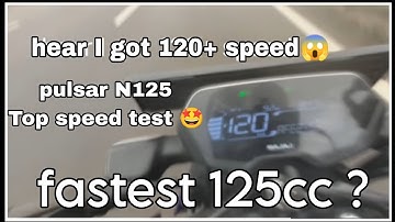 Bajaj Pulser N125 top speed test 🤩