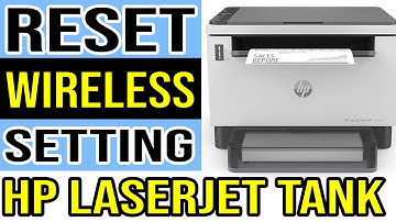 How To Reset Wireless Settings HP LaserJet Tank MFP Printers, 1602w, 2502w
