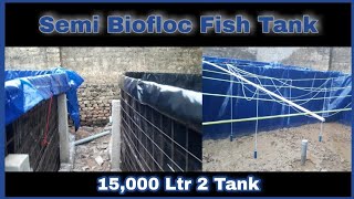 Semi Biofloc Fish Farming New Technology//This  is more profitable and easy then BIOFLOC technology