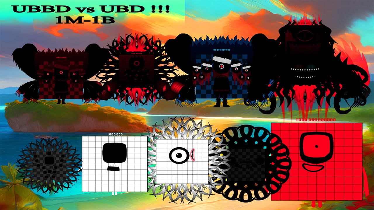 [Part - 2] UBBD vs UBD ! Uncannyblocks Band But Different nightmare (1M ...