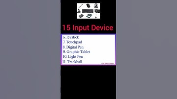15 Input Device name | input device name | computer input device name |