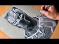 Drawing Black Panther - Marvel  - Time-lapse | Artology