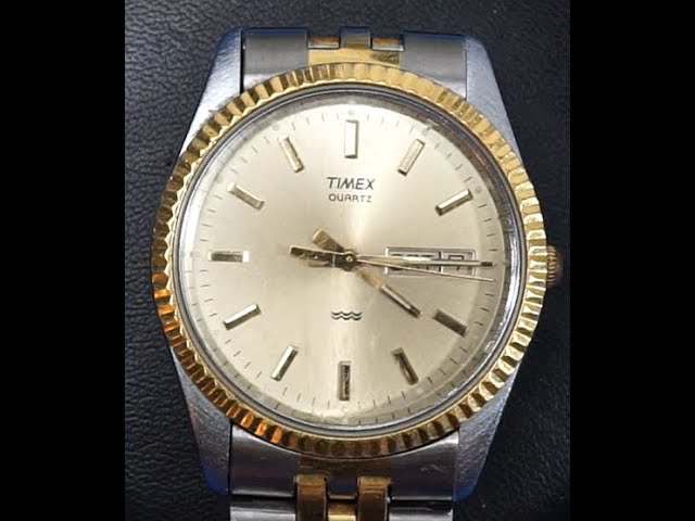 Vintage Timex president watch battery service & review - YouTube display picture 3
