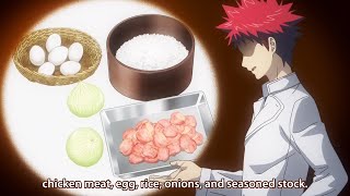 Shokugeki no Souma 2nd Season || 創真はこれまで学んだことを総動員して、うずらのリゾット詰めを使ったフレンチ風鶏卵ご飯を作る。 || 食戟のソーマ 弍ノ皿