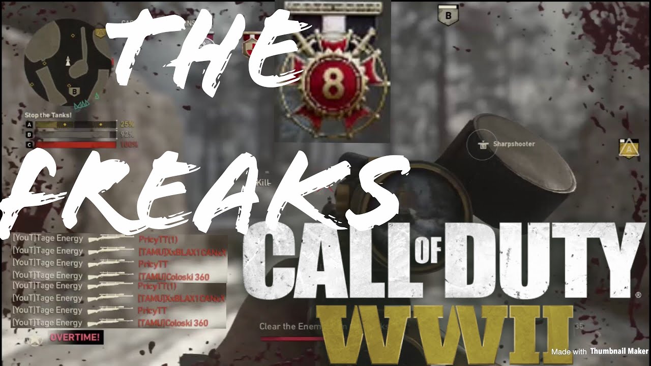 optical illusion CoD WW2 Sniping Montage| The Freaks| Tage Energy Quickscoping