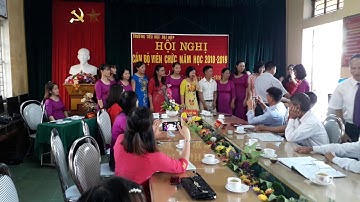 Hội nghị Cán bộ viên chức - trường Tiểu học Đại Hợp - Tứ Kỳ - HD năm học 2018 -2019