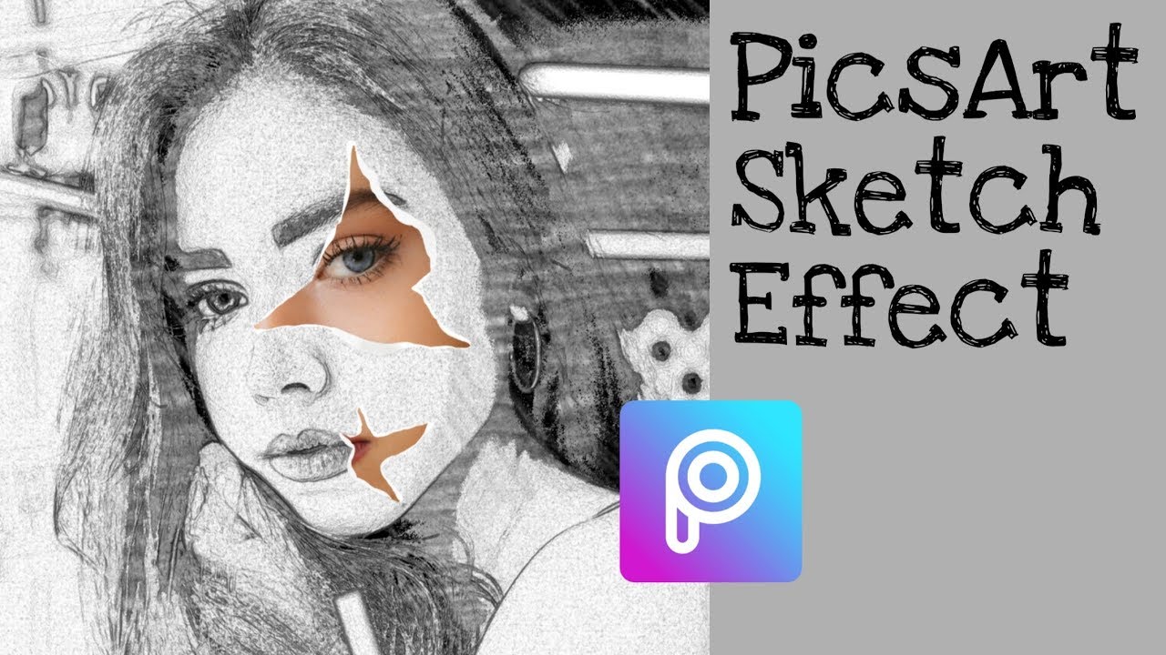 PicsArt Sketch Effect | PicsArt Editing Tutorial - YouTube