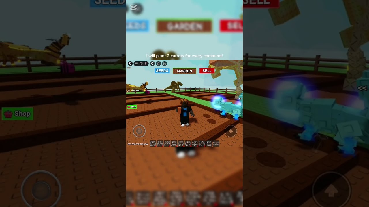 I Will Plant 1 Carrot For Every Like Growagarden Roblox Trending Game