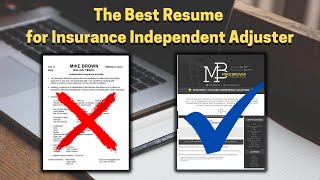 Watch Me Transform an Independent Adjuster's Resume | Success Network Update
