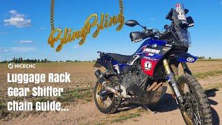 Upgrades - Yamaha Tenere 700 Nicecnc Luggage Rack, Chain Guide Shift Lever... For The Balkan Tour
