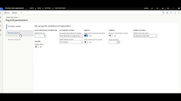 51 D365FO Payroll  parameters Overview - YouTube #Learning