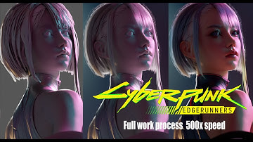 Cyberpunk: Edgerunners LUCY - 3D work process