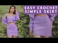 Easy Crochet Simple Skirt Tutorial For Beginners | Chenda DIY