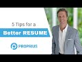 5 tips for a better resume