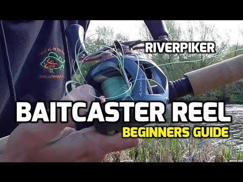 Using a baitcaster reel for lure fishing - Beginners help (video