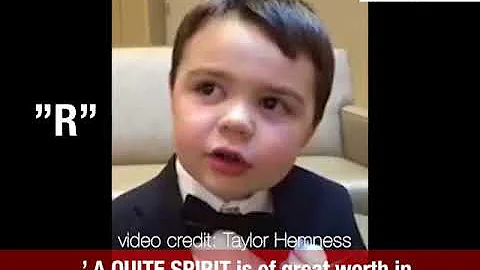 Tanner, 4 yr old boy recites Alphabet with Powerful  Bible verses