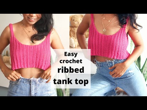 Crochet Pattern, Ribbed Tank Top