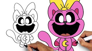 how to draw kittynap jr smiling critters