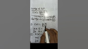 Range of Linear by Linear function jee mains and nda Short trick